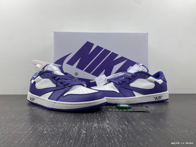 Cheap OFF-WHITE AIR SCOTT JORDAN CUSTOM X TRAVIS 1 X DM7890-386 0804